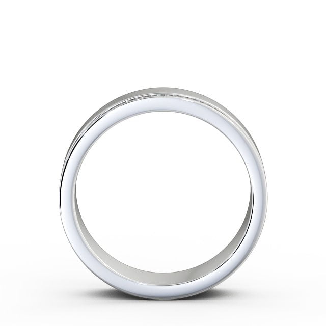 Ladies 0.18ct Round Diamond Wedding Ring 9K White Gold - Casilda WBF17_WG_UP