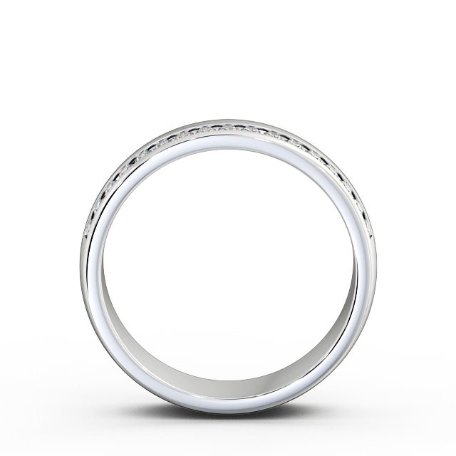 Ladies 0.18ct Round Diamond Wedding Ring 9K White Gold - Helene WBF19_WG_UP