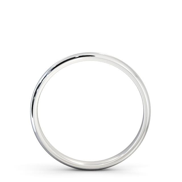 Ladies Plain Wedding Ring Palladium - D-Shape WBF1_WG_UP