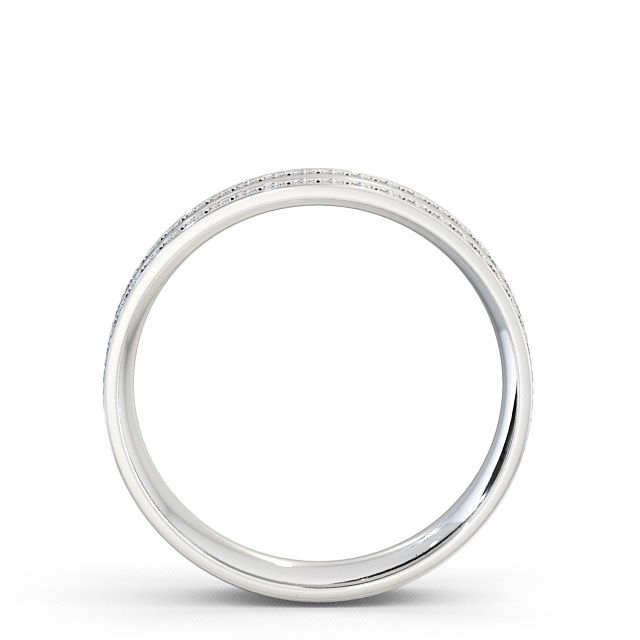 Mens Diamond 0.74ct Wedding Ring 18K White Gold - Tresta WBM12_WG_UP