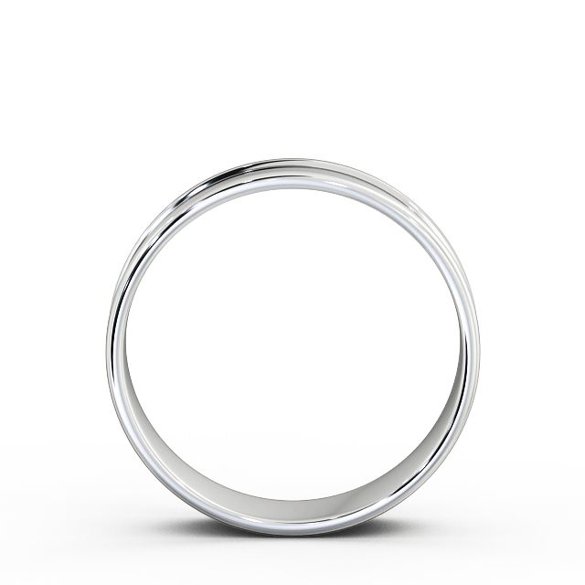 Mens Channel Wedding Ring Platinum - Brede WBM22_WG_UP