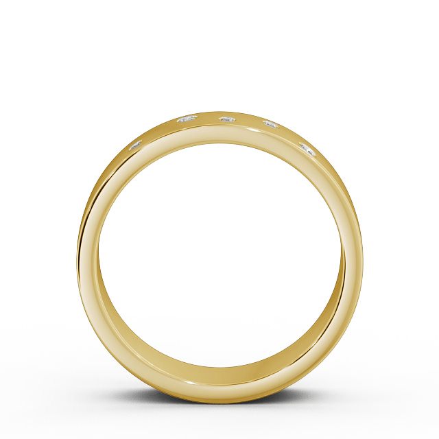 Mens Diamond 0.07ct Wedding Ring 18K Yellow Gold - Chirton WBM39_YG_UP
