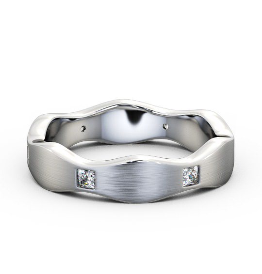  Mens Diamond 0.30ct Wedding Ring Palladium - Hoyle (Matt) WBM44B_WG_THUMB2 