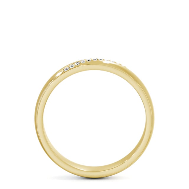 Mens Diamond 0.05ct Wedding Ring 18K Yellow Gold - Rosaura WBM48_YG_UP