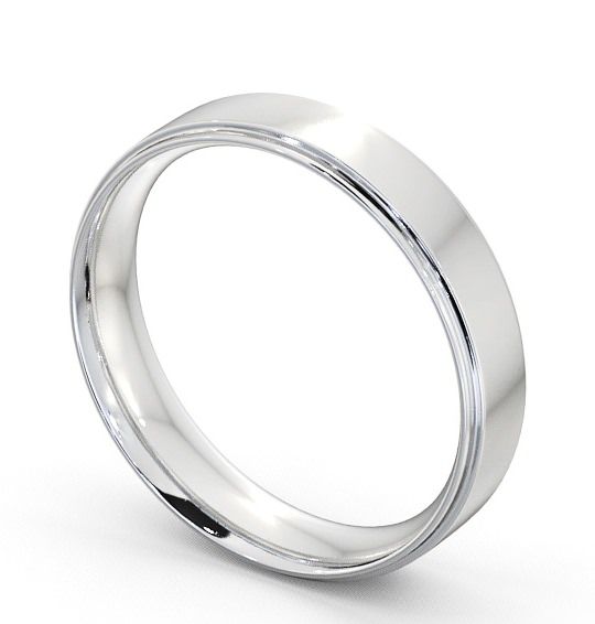 Mens Wedding Ring 9K White Gold - Zeal WBM9_WG_THUMB1
