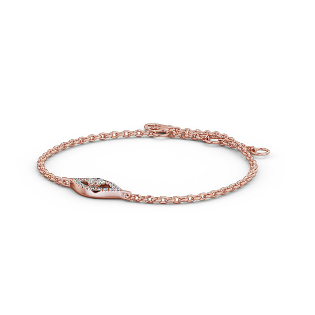 Eye Deisgn Delicate Diamond Bracelet 9K Rose Gold Kyra