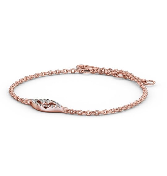 Eye Deisgn Delicate Diamond Bracelet 18K Rose Gold BRC18_RG_THUMB1