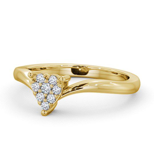  Cluster Diamond Ring 18K Yellow Gold - Arabella CL10_YG_THUMB2 