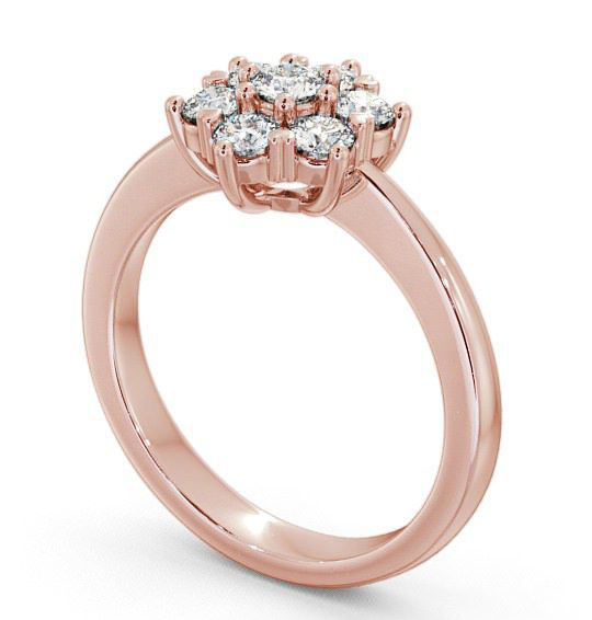 Cluster Diamond Traditional Style Ring 18K Rose Gold CL13_RG_THUMB1 