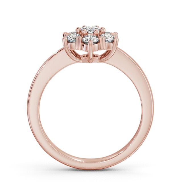 Cluster Diamond Ring 9K Rose Gold - Lavant CL13_RG_UP