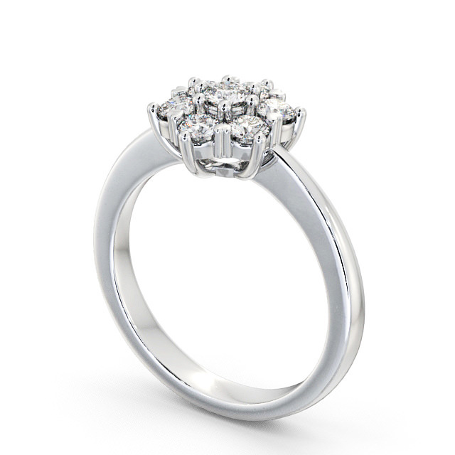 Cluster Diamond Ring Palladium - Lavant CL13_WG_SIDE