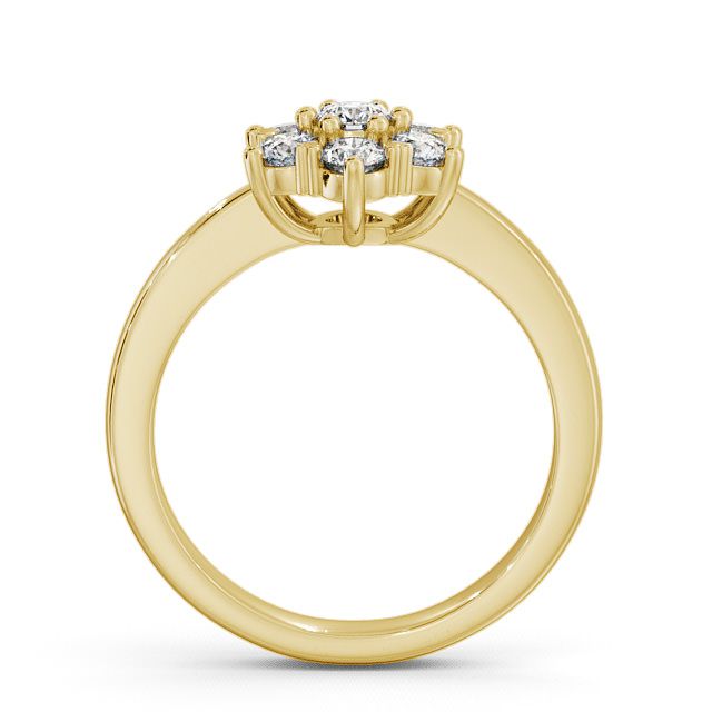 Cluster Diamond Ring 9K Yellow Gold - Lavant CL13_YG_UP