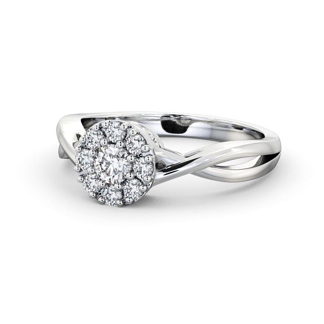 Cluster Diamond Ring Platinum - Ratho CL14_WG_FLAT