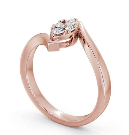 Cluster Diamond Marquise Design Ring 18K Rose Gold CL15_RG_THUMB1
