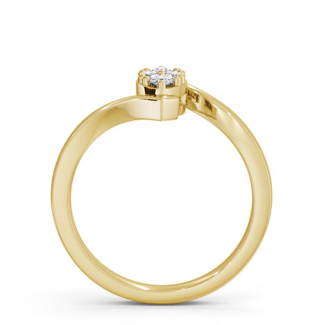 Cluster Diamond Ring 18K Yellow Gold - Treville CL15_YG_UP