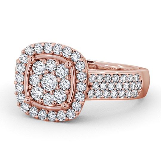 Maghera Cluster Ring Round Diamond 0.75ct Pave CL18_RG_THUMB2 