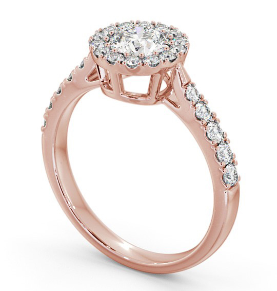 Cluster Diamond Halo Style Ring 18K Rose Gold CL19_RG_THUMB1