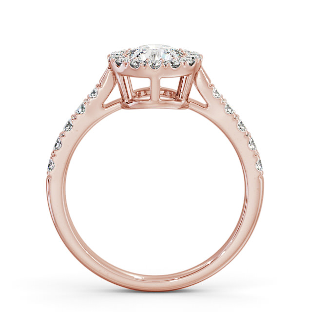 Cluster Diamond Ring 18K Rose Gold - Bamburgh CL19_RG_UP