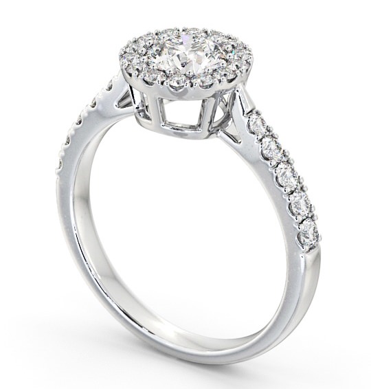 Cluster Diamond Halo Style Ring Platinum CL19_WG_THUMB1 