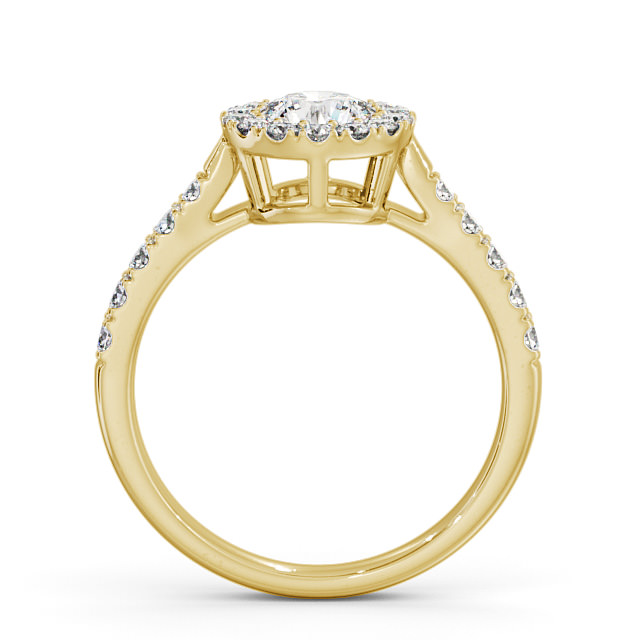 Cluster Diamond Ring 9K Yellow Gold - Bamburgh CL19_YG_UP