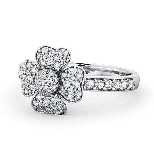 Heiton Cluster Ring Round Diamond 0.45ct CL20_WG_THUMB2 