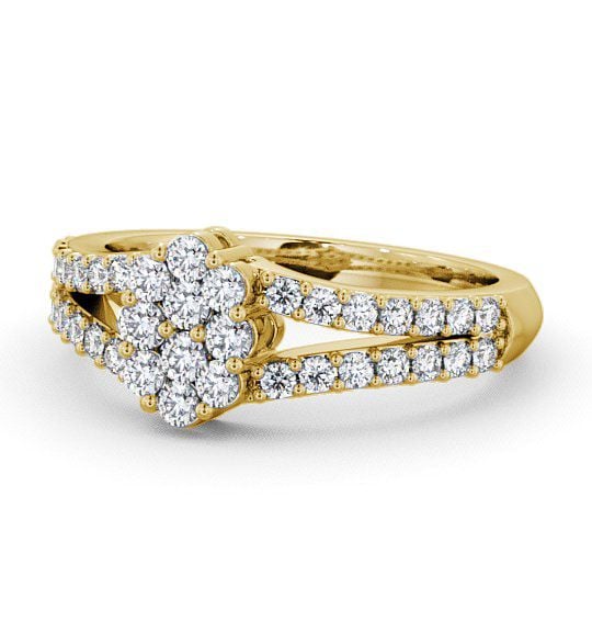  Cluster Diamond Ring 9K Yellow Gold - Chailey CL22_YG_THUMB2 