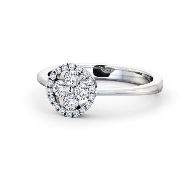 Cluster Diamond Ring Platinum - Allonby CL23_WG_FLAT