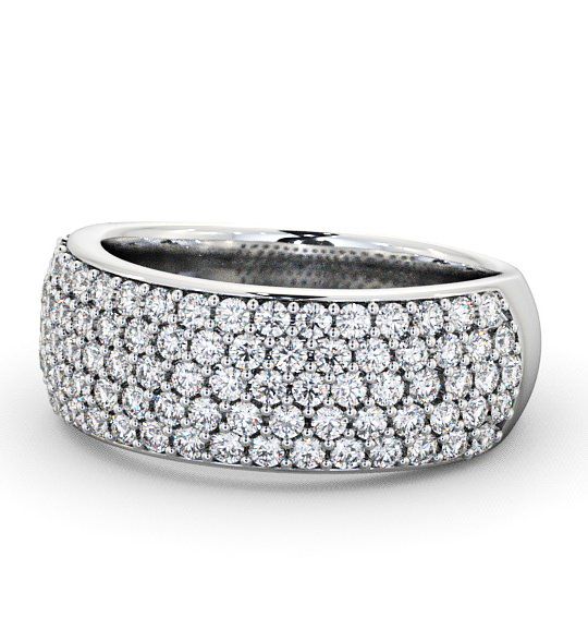  Pave Half Eternity Diamond 0.70ct Ring 18K White Gold - Hayden CL28_WG_THUMB2 