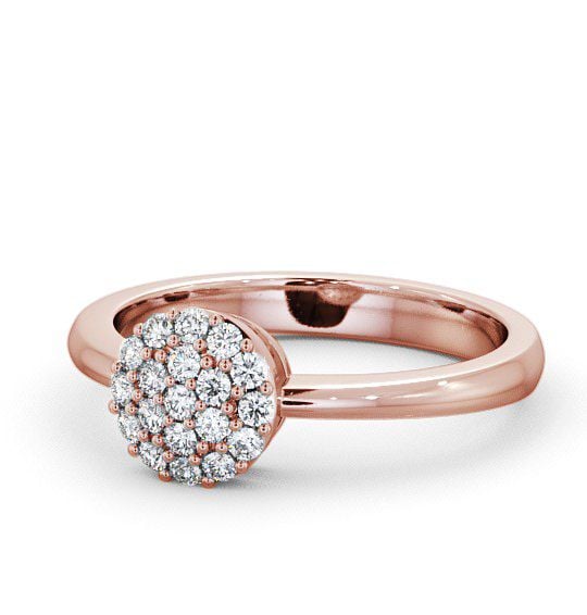  Cluster Diamond Ring 9K Rose Gold - Saval CL29_RG_THUMB2 