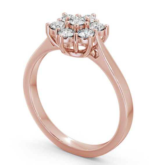 Cluster Diamond Floral Style Ring 9K Rose Gold CL2_RG_THUMB1