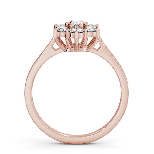 Cluster Diamond Ring 9K Rose Gold - Baile CL2_RG_UP