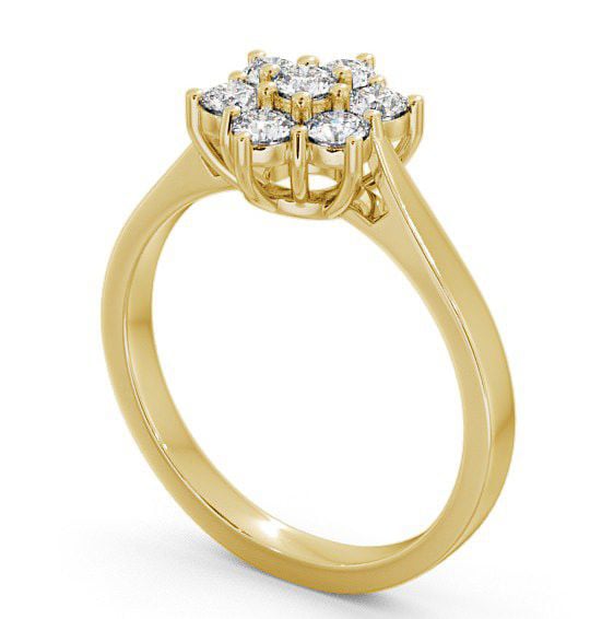 Cluster Diamond Ring 18K Yellow Gold - Baile CL2_YG_THUMB1