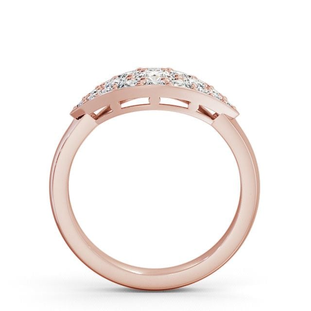 Cluster Round Diamond 0.79ct Ring 18K Rose Gold - Himley CL30_RG_UP