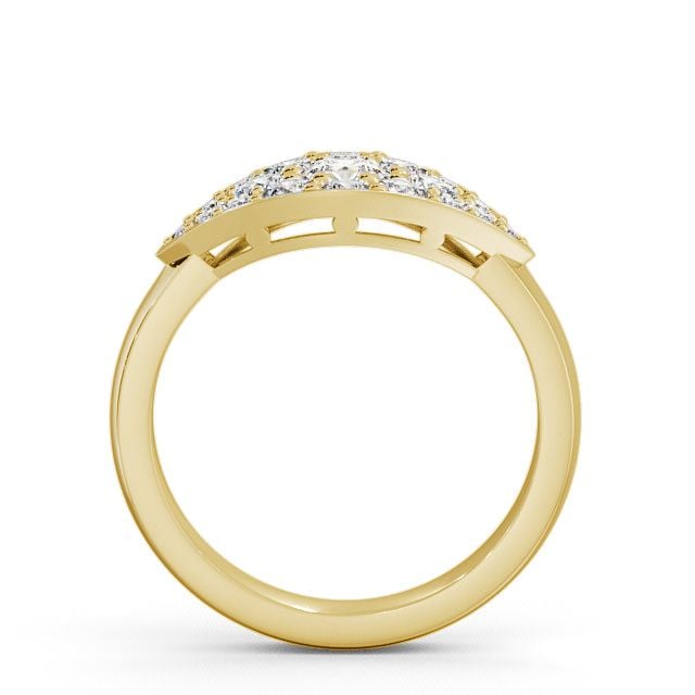 Cluster Round Diamond 0.79ct Ring 18K Yellow Gold - Himley CL30_YG_UP