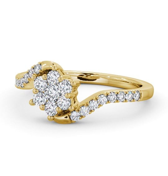  Cluster Diamond Ring 18K Yellow Gold - Kelloe CL31_YG_THUMB2 