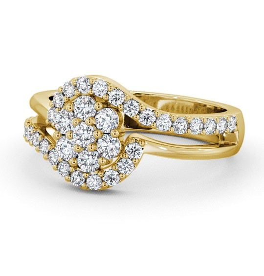  Cluster Diamond Ring 18K Yellow Gold - Wellington CL34_YG_THUMB2 
