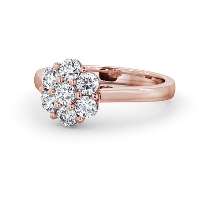 Cluster Diamond Ring 18K Rose Gold - Grais CL3_RG_FLAT