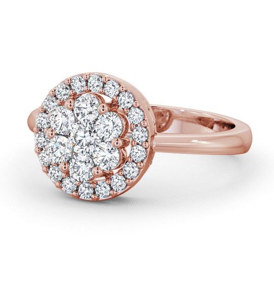  Cluster Round Diamond 0.58ct Ring 18K Rose Gold - Anmore CL41_RG_THUMB2 