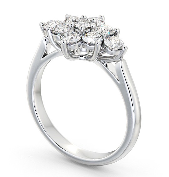 Cluster Diamond Marquise Design Ring Platinum CL42_WG_THUMB1 