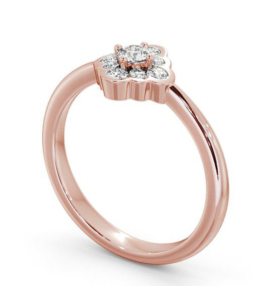 Cluster Diamond Unique Style Ring 18K Rose Gold CL44_RG_THUMB1 