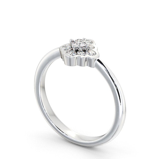 Cluster Diamond Ring Platinum - Saughton