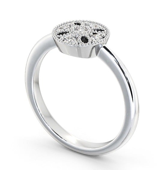 Cluster Diamond Ring 9K White Gold - Thorley CL45_WG_THUMB1