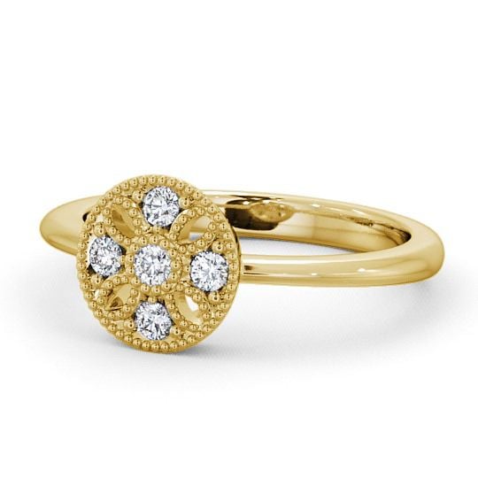  Cluster Diamond Ring 9K Yellow Gold - Thorley CL45_YG_THUMB2 