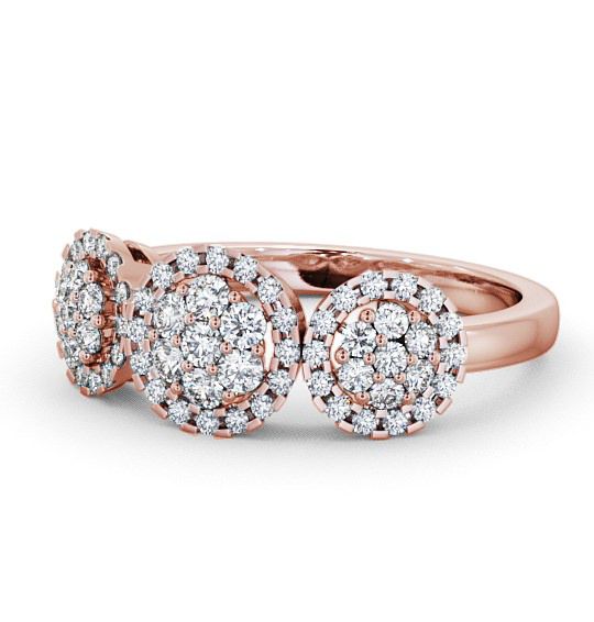  Cluster Round Diamond 0.46ct Ring 9K Rose Gold - Glespin CL47_RG_THUMB2 