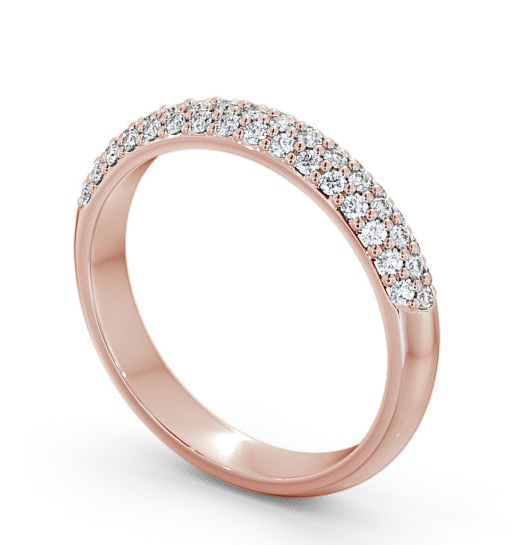 Pave Half Eternity Diamond Cluster Style Ring 18K Rose Gold CL50_RG_THUMB1_1.jpg 