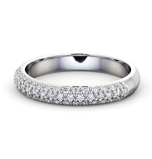  Pave Half Eternity Diamond 0.30ct Ring 18K White Gold - Germoe CL50_WG_THUMB2 