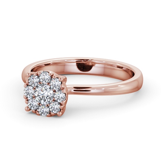  Cluster Style Round Diamond Ring 9K Rose Gold - Emmie CL52_RG_THUMB2 