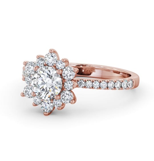  Cluster Diamond Ring 18K Rose Gold - Carlton CL54_RG_THUMB2 