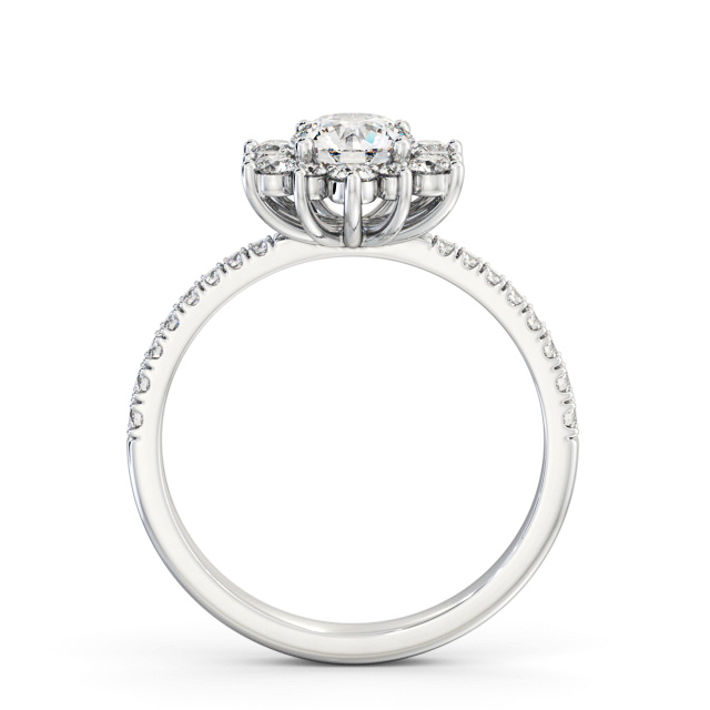 Cluster Diamond Ring Platinum - Carlton CL54_WG_UP
