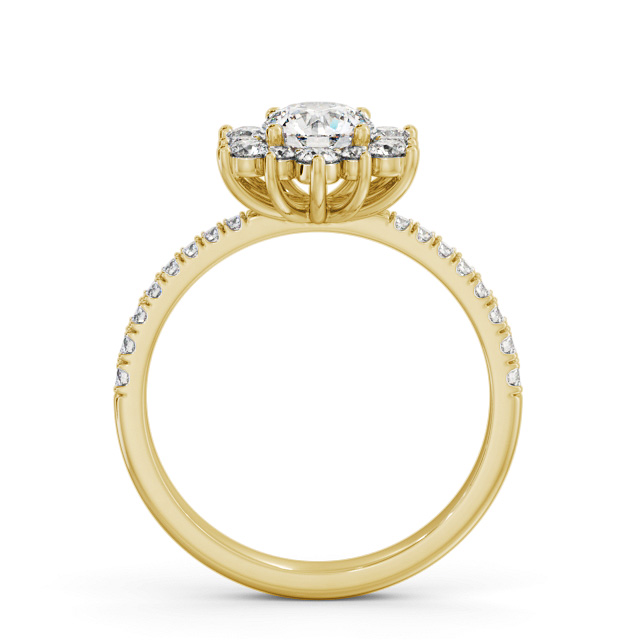 Cluster Diamond Ring 18K Yellow Gold - Carlton CL54_YG_UP